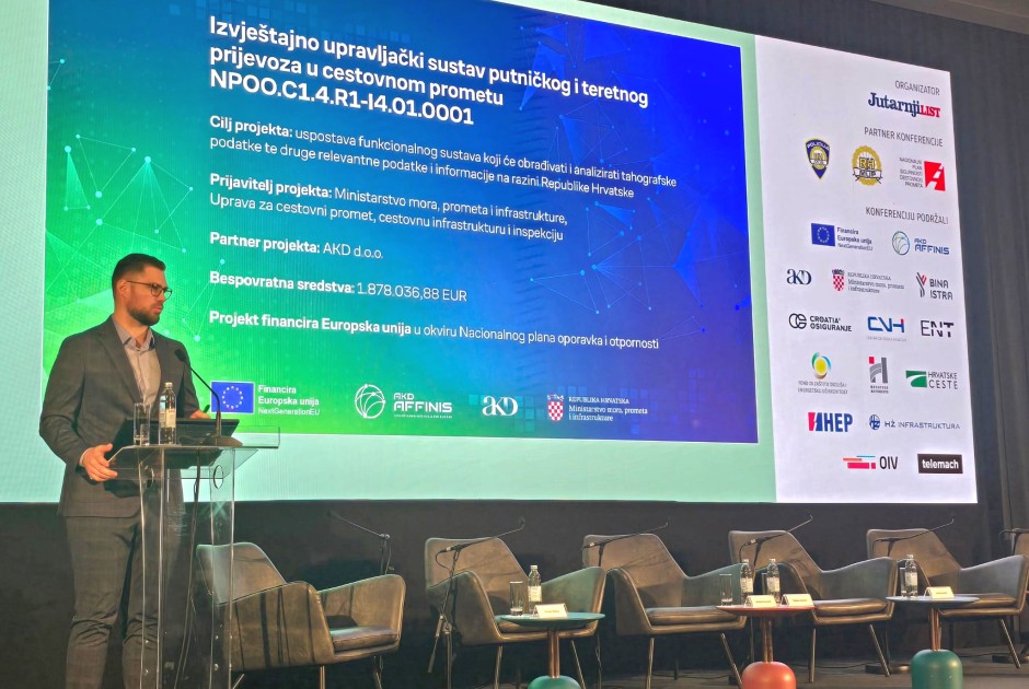 PROJEKT AKD AFFINIS PREDSTAVLJEN NA KONFERENCIJI  „SIGURNOST CESTOVNOG PROMETA 2025.”