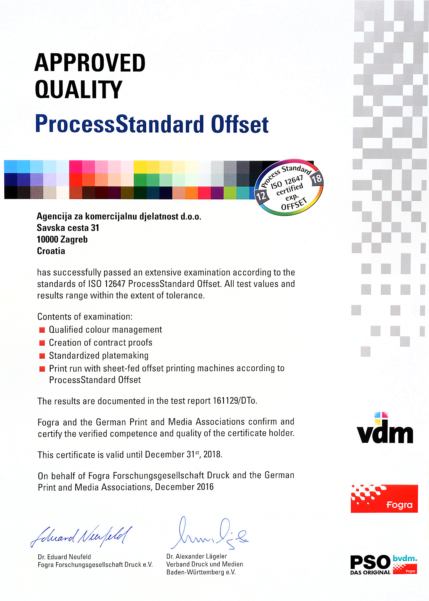 Process Standard Offset ISO 12647