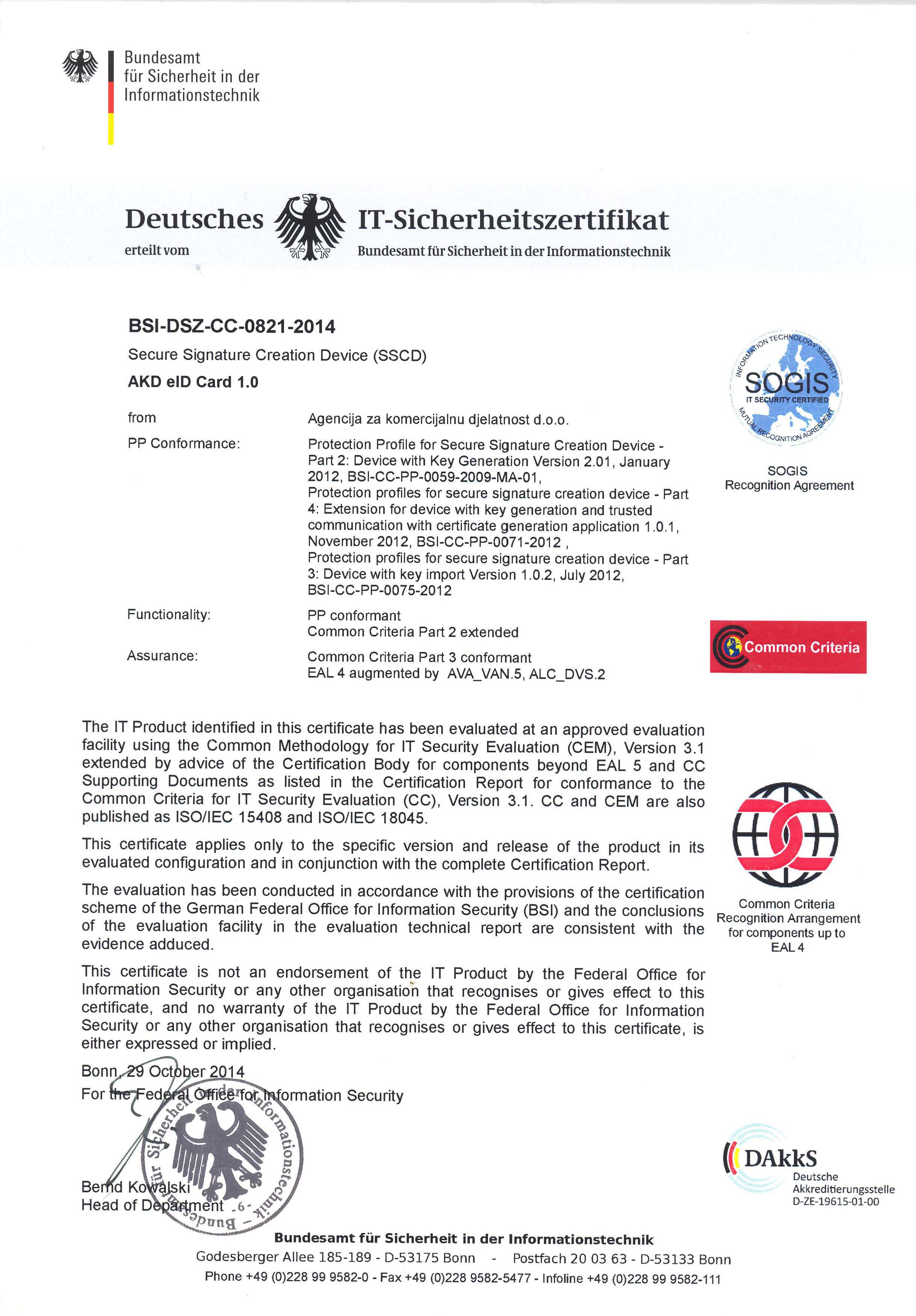 Common Criteria EAL4+ – akd.hr